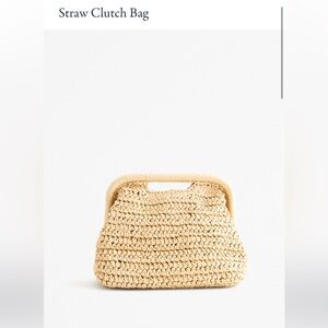 Abercrombie Straw Clutch bag